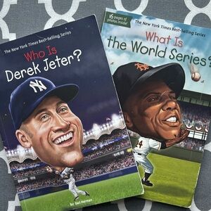 Youth baseball books - set of 2 What Is / Who Is series